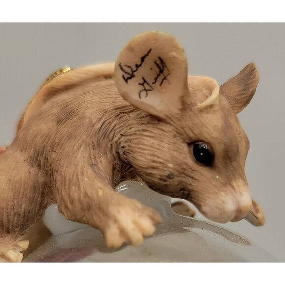 Charming Tails Mackenzie Blowing Bubble Christmas Ornament Retired 87/191 Signed - Picture 2 of 8